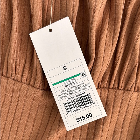 NWT Rust Ribbed Bodysuit - Picture 2 of 6